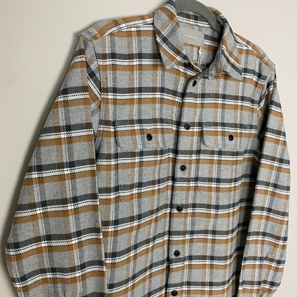 Everlane Heavyweight Overshirt Button Up Long Sleeve Shirt Shacket Mens Small - Picture 3 of 8